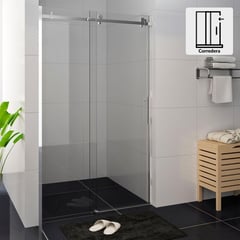 SENSI DACQUA - Mampara de baño deslizable 150x190cm 8mm