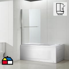 SENSI DACQUA - Mampara Baño Abatible Bariloche 140x90cm 6mm