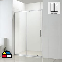 SENSI DACQUA - Mampara ajustable 6mm 135-150x185cm