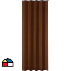 TERMOSOLE - Puerta plegable mdf color marrón 120x200 cm