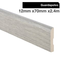 MAFORSA - Pack 4 unidades Guardapolvo MDF Ceniza Atenas 70 mm 1.2x240 cm