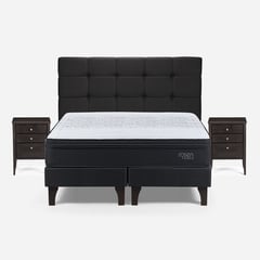 ROSEN - Cama Europea 2 plazas Tempo Grafito