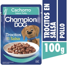 CHAMPION DOG - Alimento húmedo cachorro pollo 100 gr