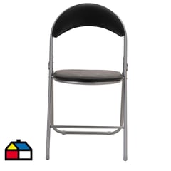 CASA BONITA - Silla Plegable Portatil 44.5x79.5x1 cm Negro