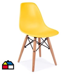 DE PIES A CABEZA - Silla Eame Amarillo 56x36x31 cm