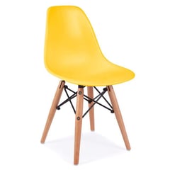 DE PIES A CABEZA - Silla Eame Amarillo 56x36x31 cm