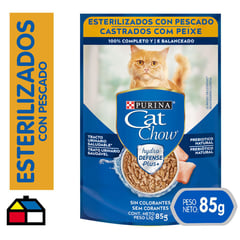 CAT CHOW - Pouch esterilizados pescado 85 gr