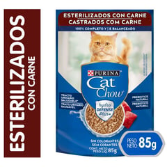 CAT CHOW - Pouch esterilizados carne 85 gr