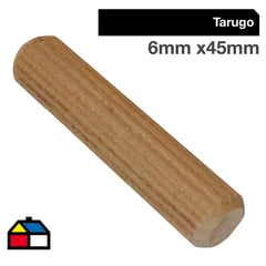 PRACTICOS - Tarugo estriado 6x45 mm 50 unidades