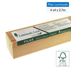 LEON - Pilar Laminado Pino Radiata 89 x 89 mm 2,70 m