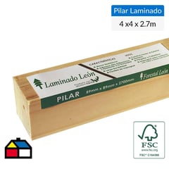 LEON - Pilar Laminado Pino Radiata 89 x 89 mm 2,70 m