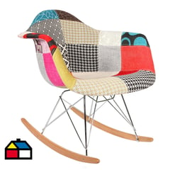 DE PIES A CABEZA - Silla Eames Multicolor 68,5x62,5x50 cm