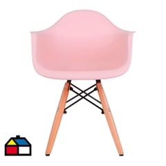 DE PIES A CABEZA - Silla Eame Rosado 56x36x31 cm