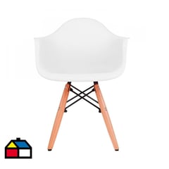 DE PIES A CABEZA - Silla Eame Blanco 57x43x30 cm