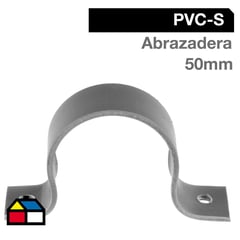 HOFFENS - Abrazadera Pack PVC-S 50mm Gris 5u