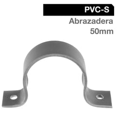 HOFFENS - Abrazadera Pack PVC-S 50mm Gris 5u