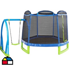 GAME POWER - Set de juegos mi primer trampolín + columpio