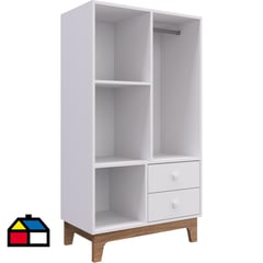 KIDSCOOL - Estante 79x31x139 cm blanco