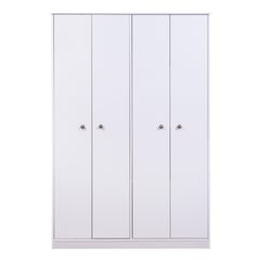 CIC - Clóset 4 Puerta(s) 0 Cajone(s) 3 Repisa(s) 126x182x52 cm Blanco