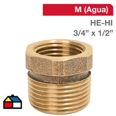 STRETTO - Bushing Bronce HE/HI 3/4" x 1/2" 1u