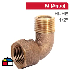 STRETTO - Codo Bronce HI/HE 1/2" 1u