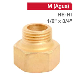 TAP - Niple Bronce HE/HI 1/2" x 3/4" 1u