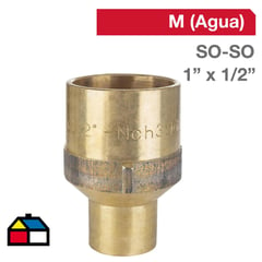 NIBSA - Copla Bronce SO/SO 1" x 1/2" 1u