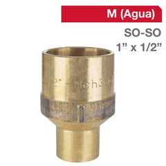 NIBSA - Copla Bronce SO/SO 1" x 1/2" 1u