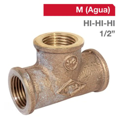 NIBSA - Tee Bronce HI/HI/HI 1/2" 1u