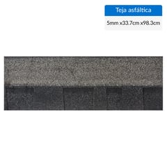 OWENS CORNING - Teja Gravillada Asfalto 33.7x98.3 cm 5 mm Negro