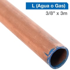 E P C - Cañería Cobre L Gas-Agua 3/8" x 3m