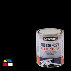 CERESITA - Anticorrosivo estructural opaco 1/4 gl negro