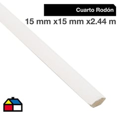 MAFORSA - Cuarto Rodón MDF Premol 15x15 mm x 2.44 m