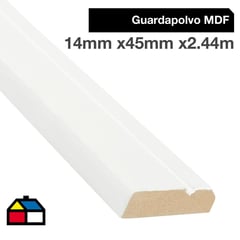 MAFORSA - Guardapolvo MDF Premol 14x45 mm x 2.44 m