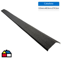 INPPA - Caballete recto Geotex 1745 mm, Negro