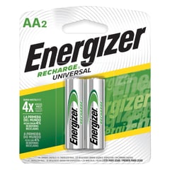 ENERGIZER - Pack de 2 pilas recargables AA 2000 mAh 1,2V