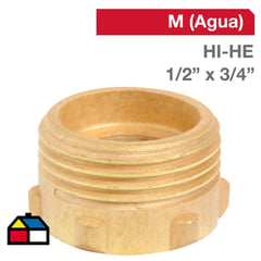 TAP - Reducción Bronce HI/HE 1/2" x 3/4" 1u