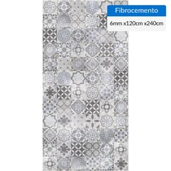 PIZARREÑO CEDRAL - Fibrocemento Simplísima 6 mm 120x240 cm Ankara Gris