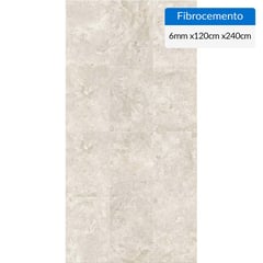 PIZARREÑO CEDRAL - Fibrocemento Simplísima 6 mm 120x240 cm Ceniza Beige