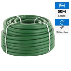 ERGO - Manguera jardin pvc reforzada 1" rollo 50 m sin accesorios