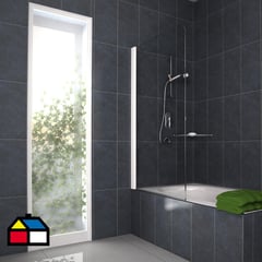 WINTEC - Mampara Batiente Vidrio templado Incoloro 80x140cm