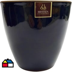 MESTIZA - Macetero Zafiro 17x16 cm negro