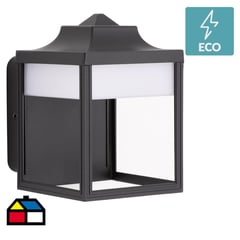 LUTEC - Aplique  9w 3000k ip54 negro