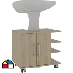 TUHOME - Mueble de baño 55x41,6x50 cm rovere