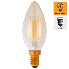 LEDZONE - Ampolleta led vintage vela 4 w e14