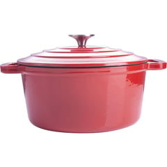 MAGEFESA - Olla con tapa 24 cm hierro roja