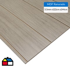 MASISA - MDF Ranurado Pintado Teca Italia 5.5 mm 1220x244 cm