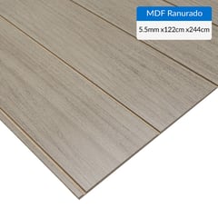 MASISA - MDF Ranurado Pintado Teca Italia 5.5 mm 1220x244 cm