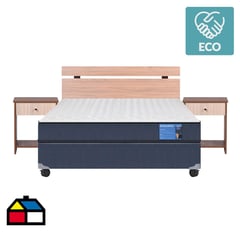 CIC - Cama americana excellence 2 plazas + muebles olmo