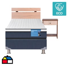 CIC - Cama americana excellence plus 1,5 plazas + muebles olmo